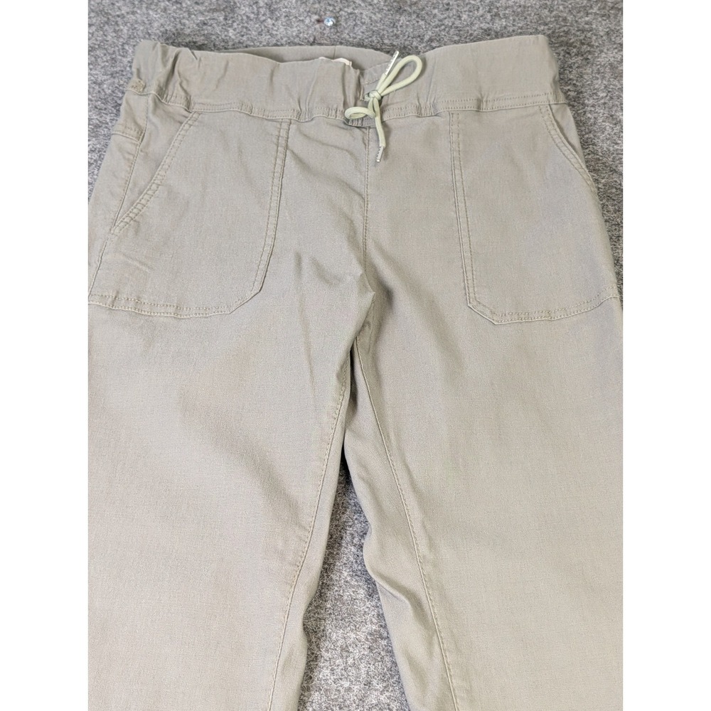 Bevy Flog Jogger Pants Elastic Waist Pockets Ankle Womens Sz30 Greenish Gray EUC - Picture 2 of 14